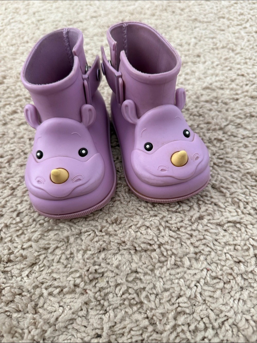 Mini Melissa Purple Kids Hippo Boots